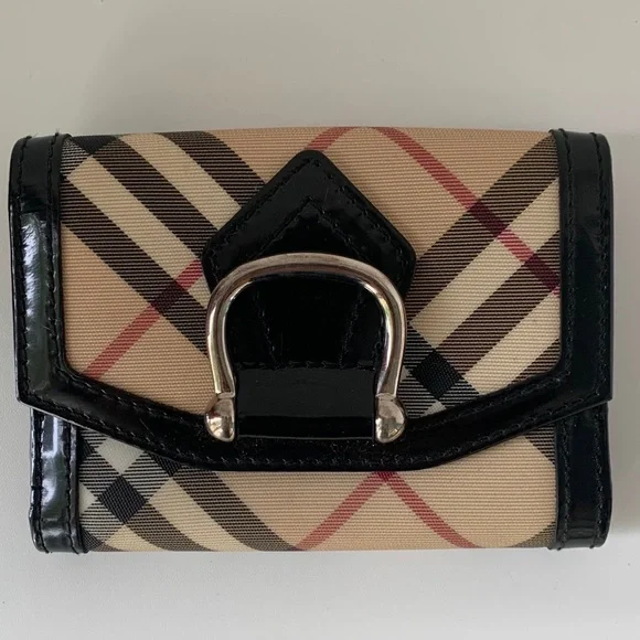 Burberry Fabulous Nova Check Bi-fold Wallet - Picture 1 of 9